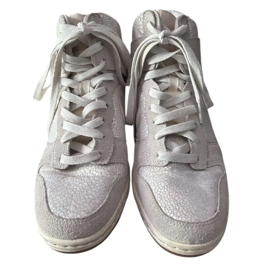 Nike Dunk Sky Hi Premium Metallic Luster Gum Sneaker 8.5 585560-003